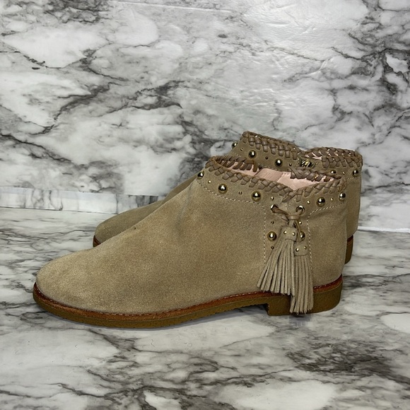 KATE SPADE Beige Suede Ankle Boots size 9.5 M - Picture 5 of 14